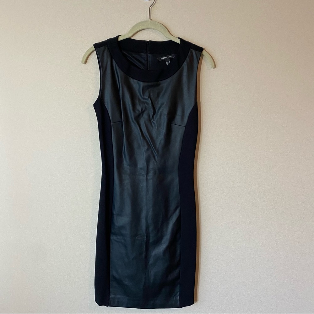 MANGO MGN SUIT Pleather Mini Dress